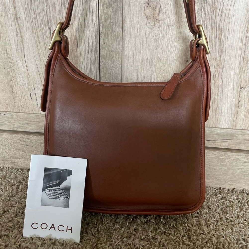 Vintage Coach 9950 Janice Legacy Crossbody Bag Brown 90s Made in USA